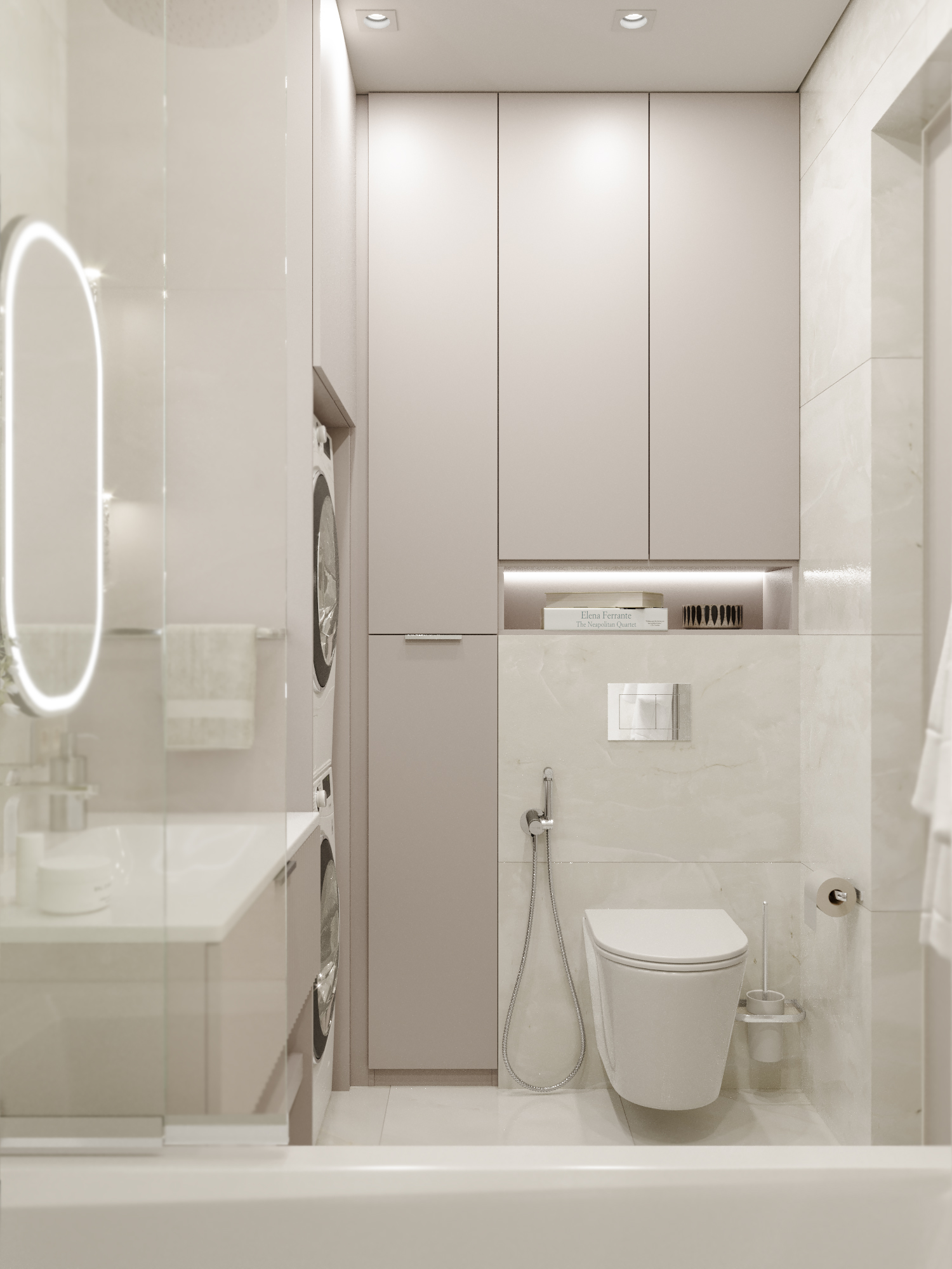 Дизайн ванной комнаты в ЖК Новатор