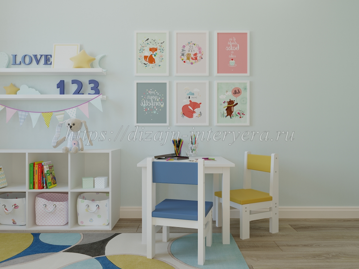 Дизайн детской комнаты в ЖК Сосны