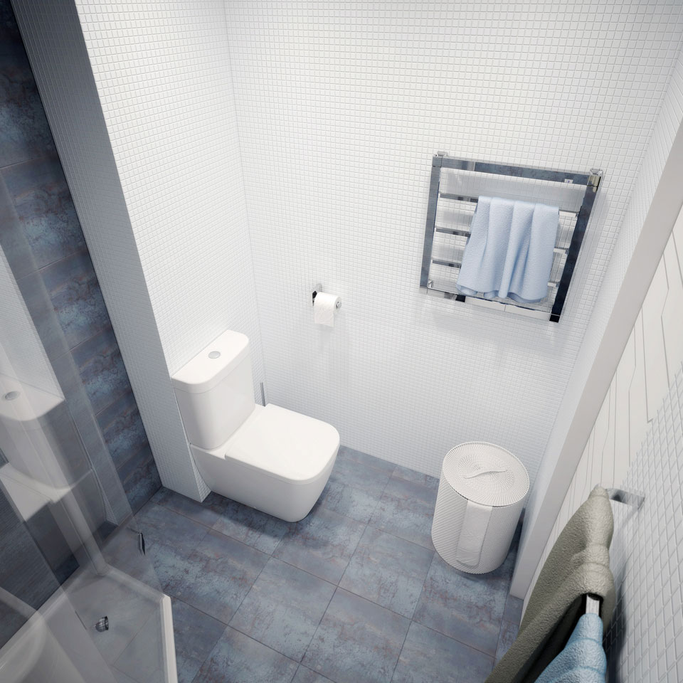 Дизайн интерьера туалета в квартире студии