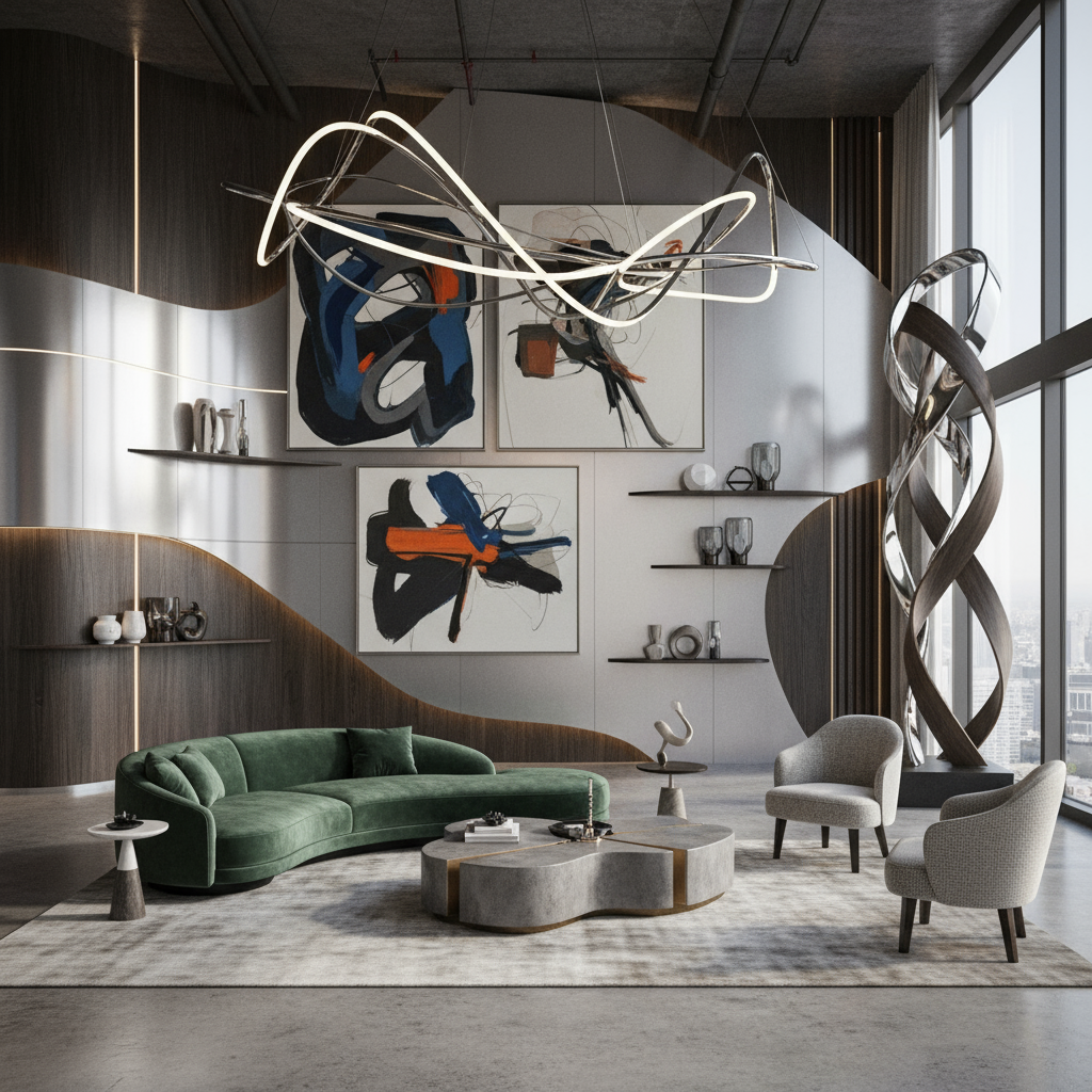 Асимметрия и абстрактные линии