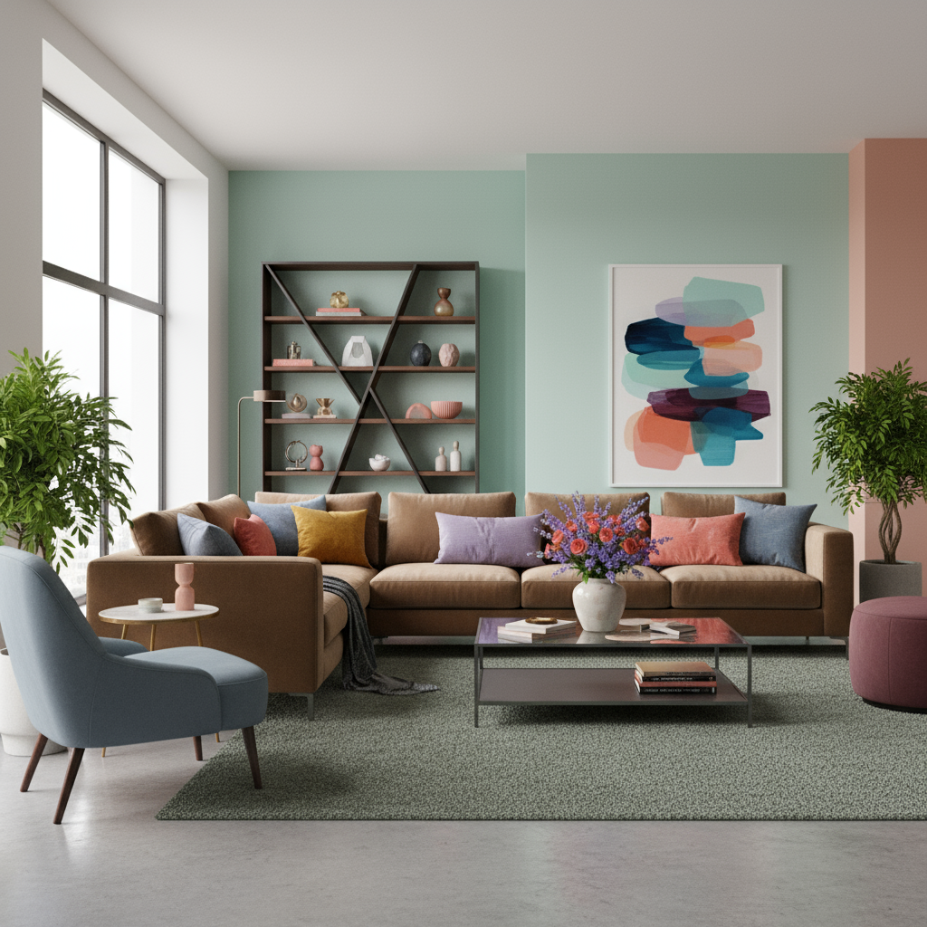 Сочетание цвета в современном интерьере